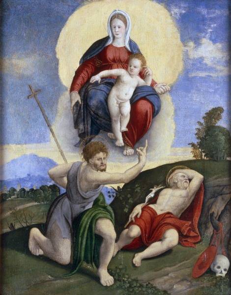 Francesco da Santacroce / Mary in Glory de 