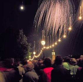 Fireworks over Westminster