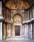 Fifth portal of the facade with mosaics and reliefs from the 13th and 14th centuries (photo)