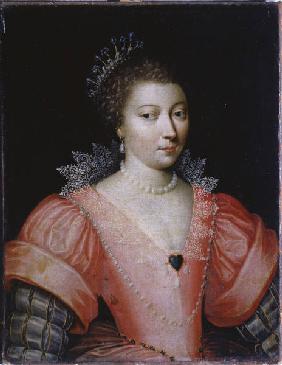 French, c.1600. ''Portrait of Henriette Balzac d''Entran- gues''. Painting. Padua, Musei Civici.