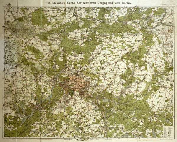 Map of Berlin and surroundings de 