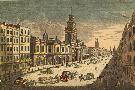 London, Royal Exchange, engraving, 1750