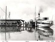 Landing-Stage, the Lido, c.1910 (b/w photo)