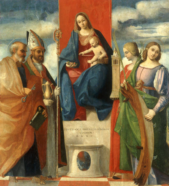 Pordenone / Enthroned Mary w.Saints de 