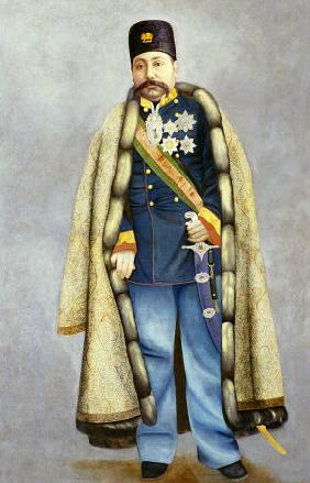 Portrait Of Muzaffar Al-Din Shah Qajar