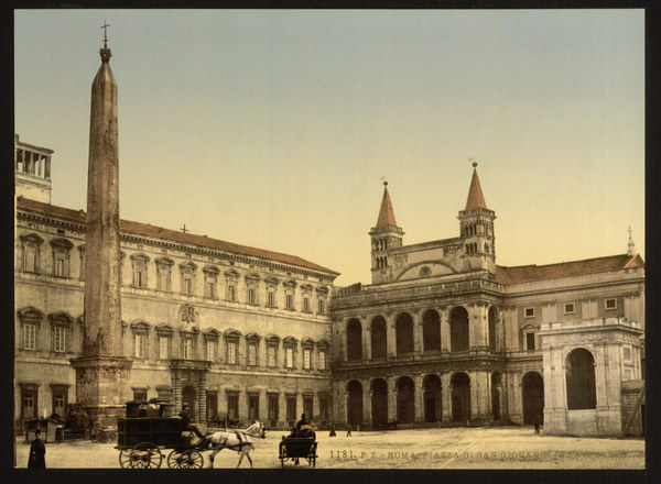 Italy, Rome, Piazza di San Giovanni de 