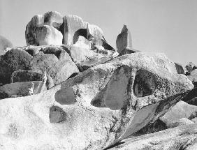 Rocks at Idar (b/w photo) 