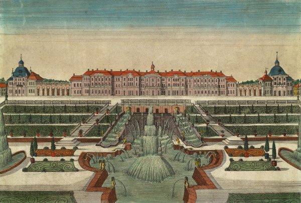 Peterhof Castle , Guckkastenblatt 1790 de 