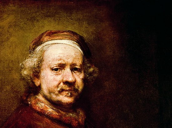 Self Portrait in at the Age of 63, 1669 (detail of 3739) de 