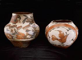 Two Zia Polychrome Jars