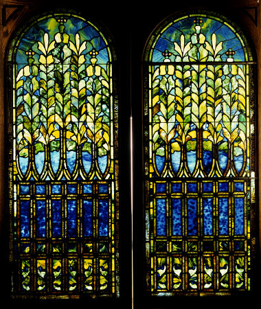 Two Leaded And Plated Glass Windows de 
