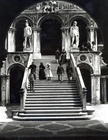 View of the Scala dei Giganti, designed by Antonio Rizzo (1484-1501) with statues of Mars and Neptun