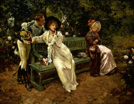 ''Why Hesitate?''  Henry Gillard Glindoni (1852-1913) de 