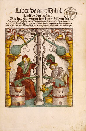 Woodcut Illustration From Grosses Destillierbuch By Hieronymus Brunschwig, 1512 de 