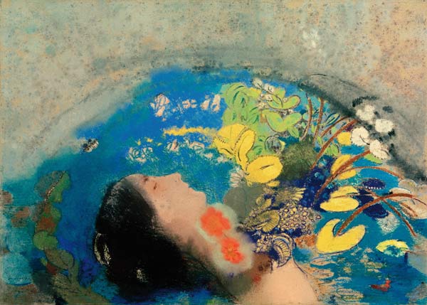 Drowning of Ophelia de Odilon Redon