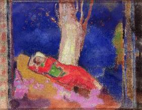 Woman Sleeping under a Tree