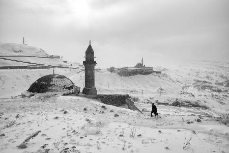 Walking on the snow