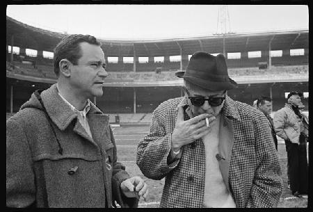 Billy Wilder and Jack Lemmon on the set of The Fortune Cookie