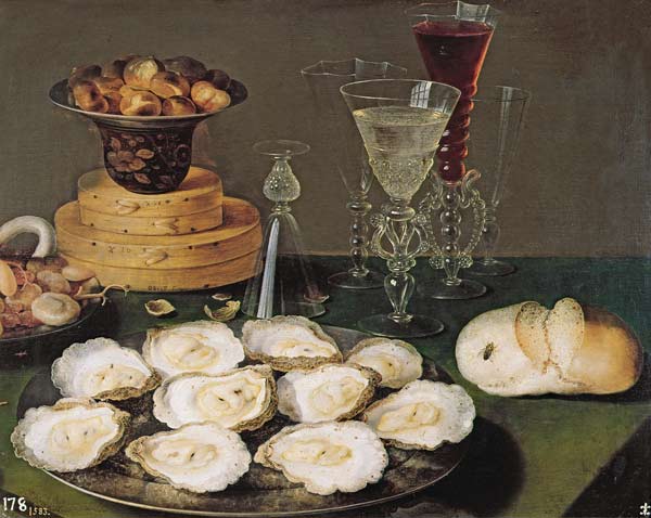 Still Life with Oysters and Glasses de Osias Beert I.