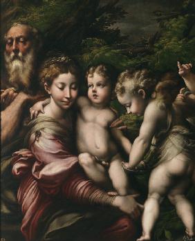 The Holy Family with Angels