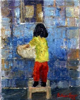 Nicola Washing, 1997 (oil on canvas) 