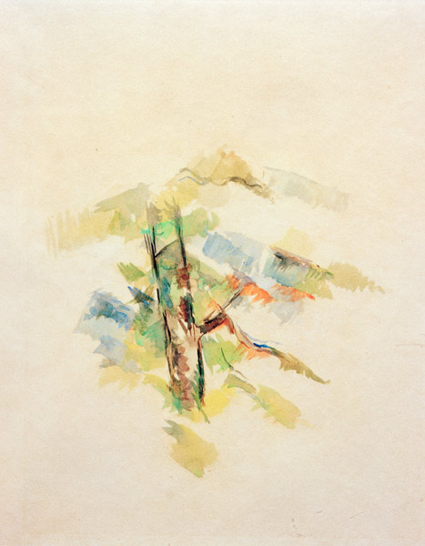 Estudio de árboles de Paul Cézanne