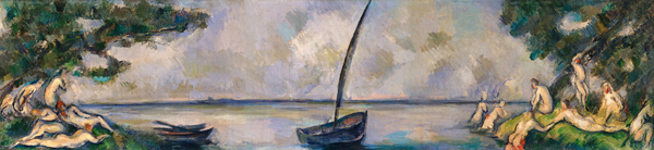 Boat and Bathers de Paul Cézanne