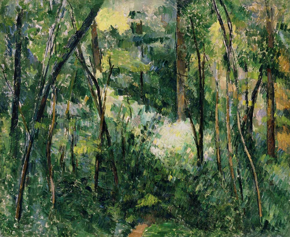 Interior of a forest de Paul Cézanne