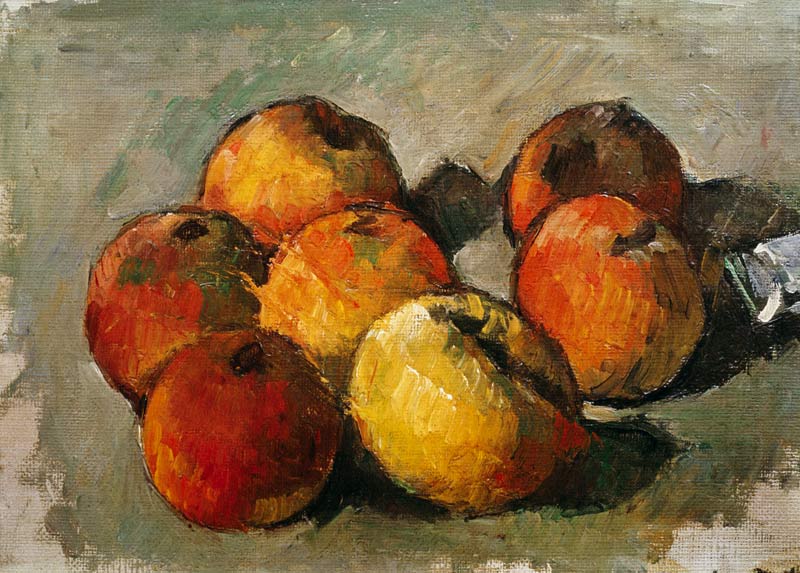 Still Life with Apples and a Tube of Paint de Paul Cézanne