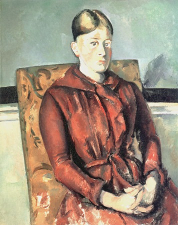 Madam Cezanne in the yellow easy-chair de Paul Cézanne