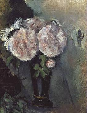 Flowers in a Blue Vase