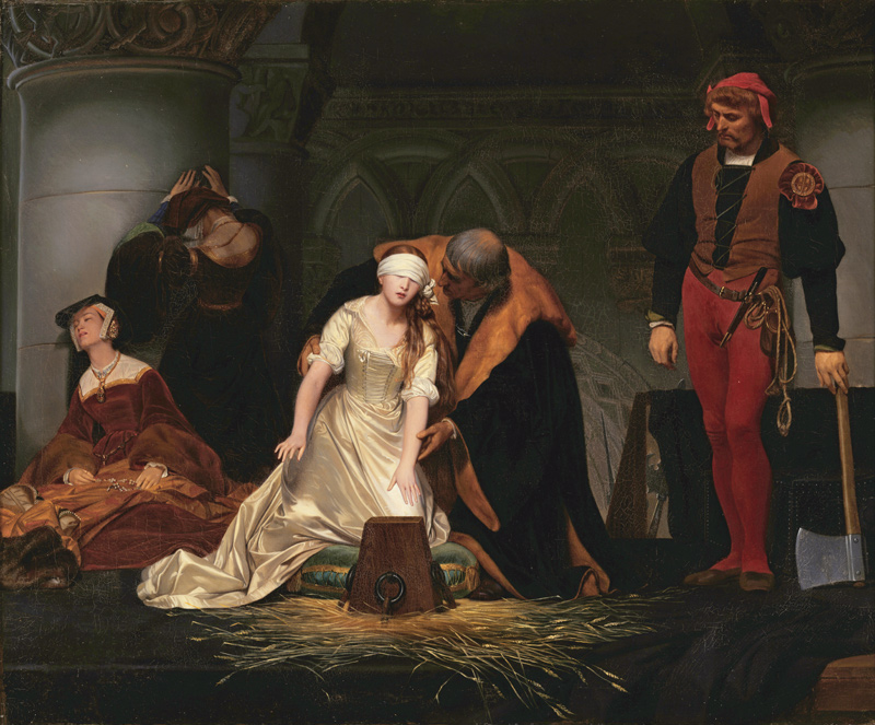 Die Hinrichtung von Lady Jane Grey de Paul Delaroche