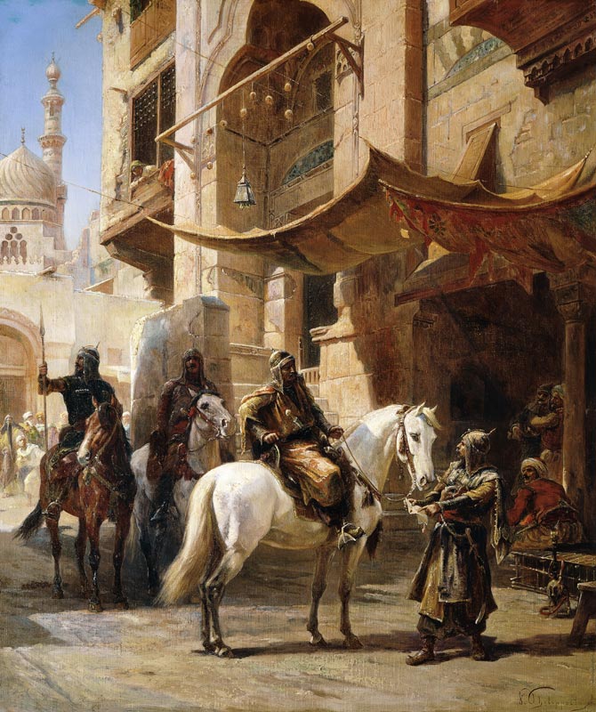 Arabische Krieger. de Paul Dominique Philippoteaux