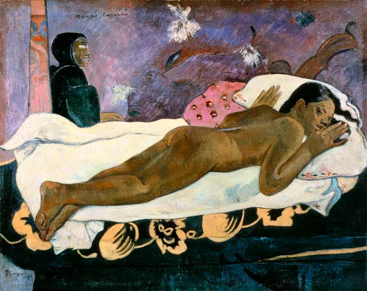 Manao Tupapau (the spirit of the dead bodies keeps de Paul Gauguin