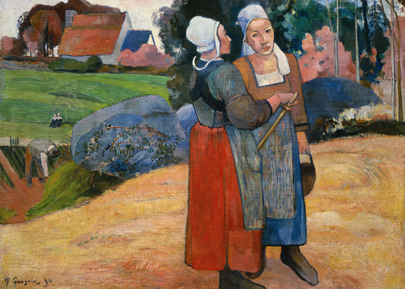 Granjeros Bretones de Paul Gauguin