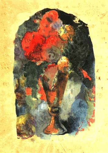 Flower vase to Delacroix (frontispiece for Noa Noa de Paul Gauguin