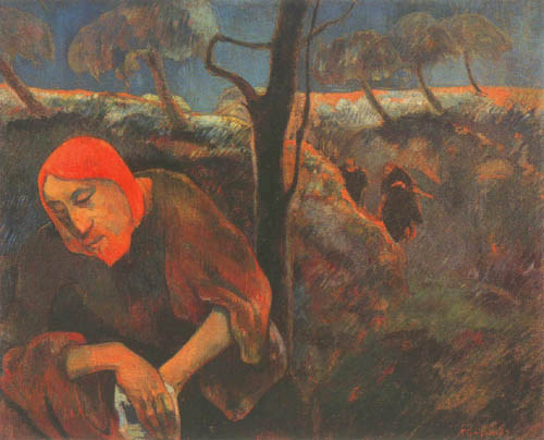 Christ at the mount of olives de Paul Gauguin