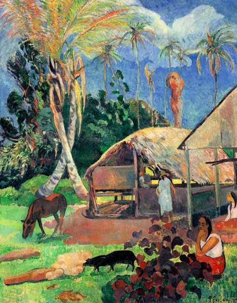 The Balck Pigs de Paul Gauguin