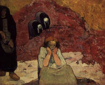Grape Harvest at Arles (Human Anguish) de Paul Gauguin