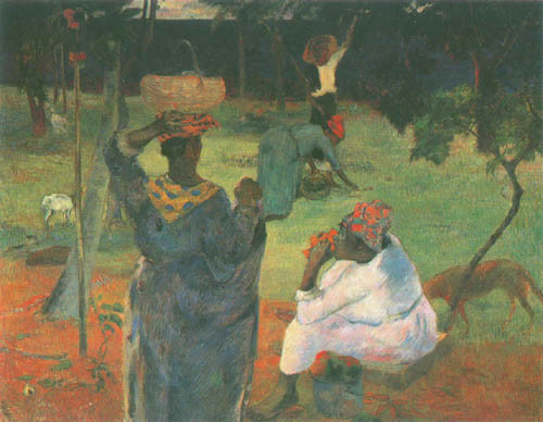 Mango fruit harvest de Paul Gauguin