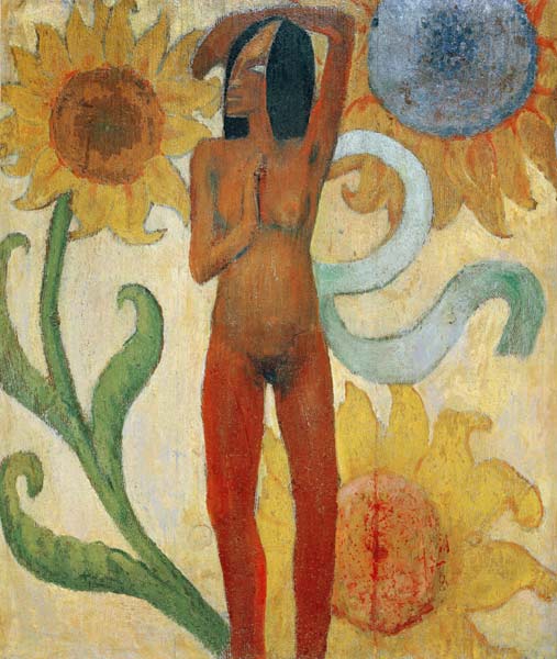 Naked female figure de Paul Gauguin