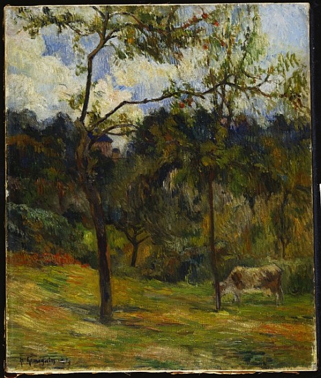 Normandy Landscape: Cow in a Meadow de Paul Gauguin