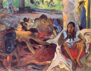 Tahitianische fishing grooves de Paul Gauguin