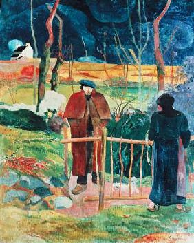 Bonjour, Monsieur Gauguin, 1889 (oil on canvas)