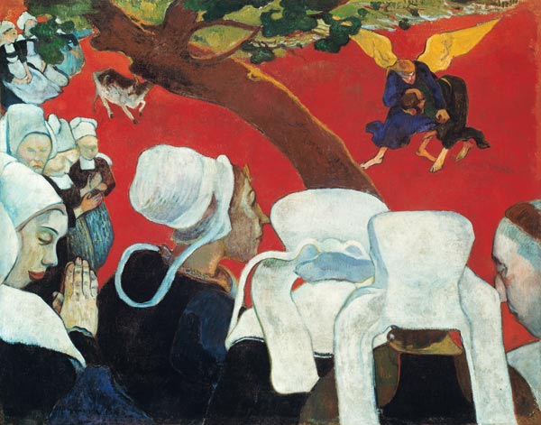 Vision according to the sermon (Jakob struggles wi de Paul Gauguin