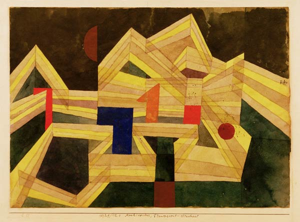 Architectur, transparent-structural, de Paul Klee