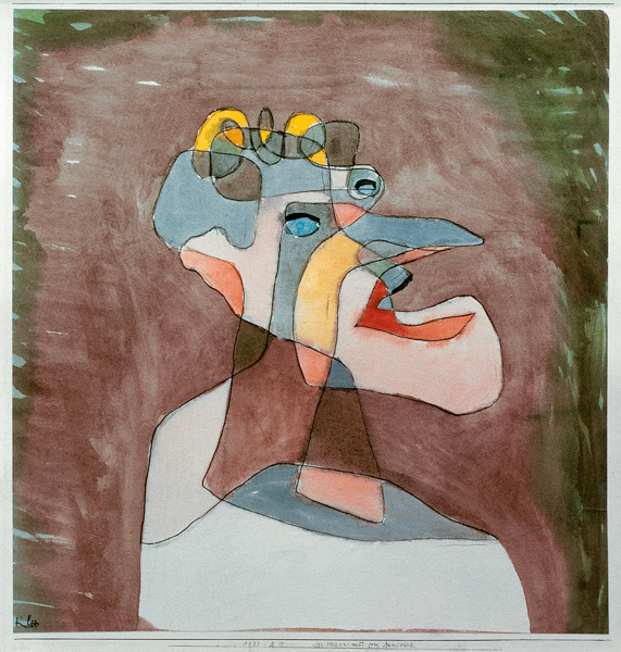 Der Mann mit dem Mundwerk, 1930. de Paul Klee