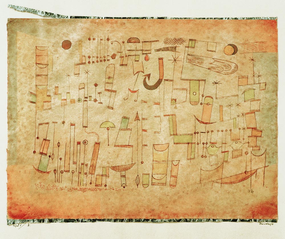 Inschrift, 1921.3. de Paul Klee