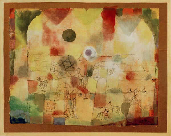 Kosmisch durchdrungene Landschaft, de Paul Klee