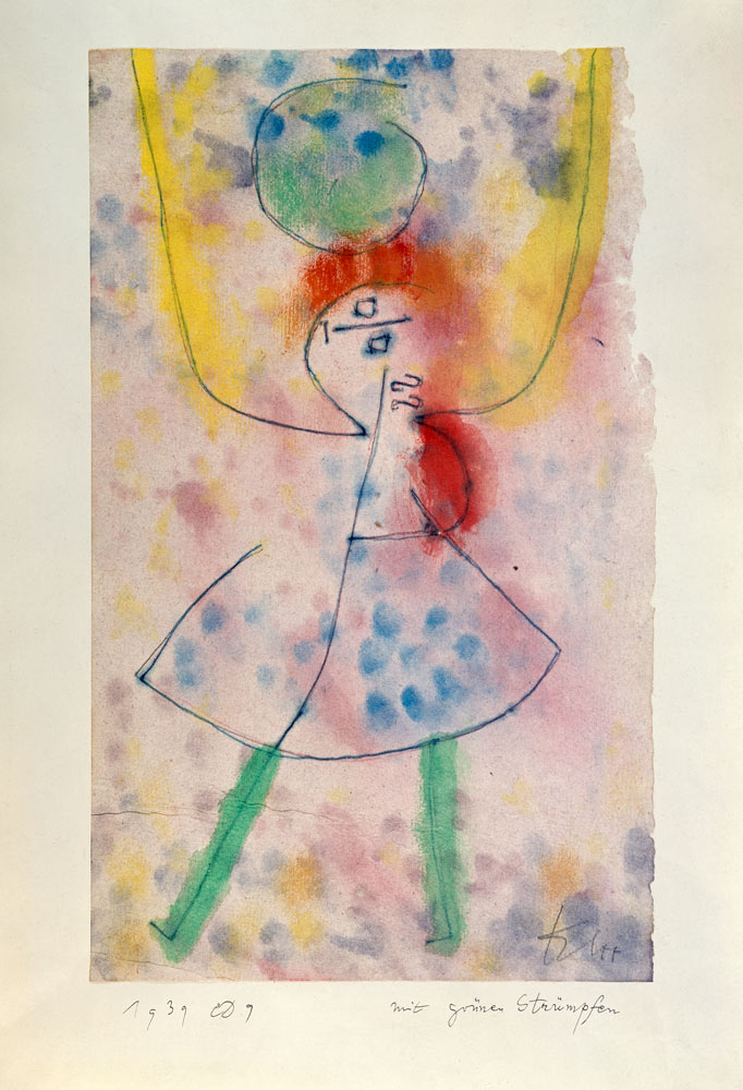 Mit grünen Strümpfen de Paul Klee